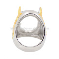 Cincin nouvelle inoxydable en acier inoxydable crystal mens disigner fraternity finger rings